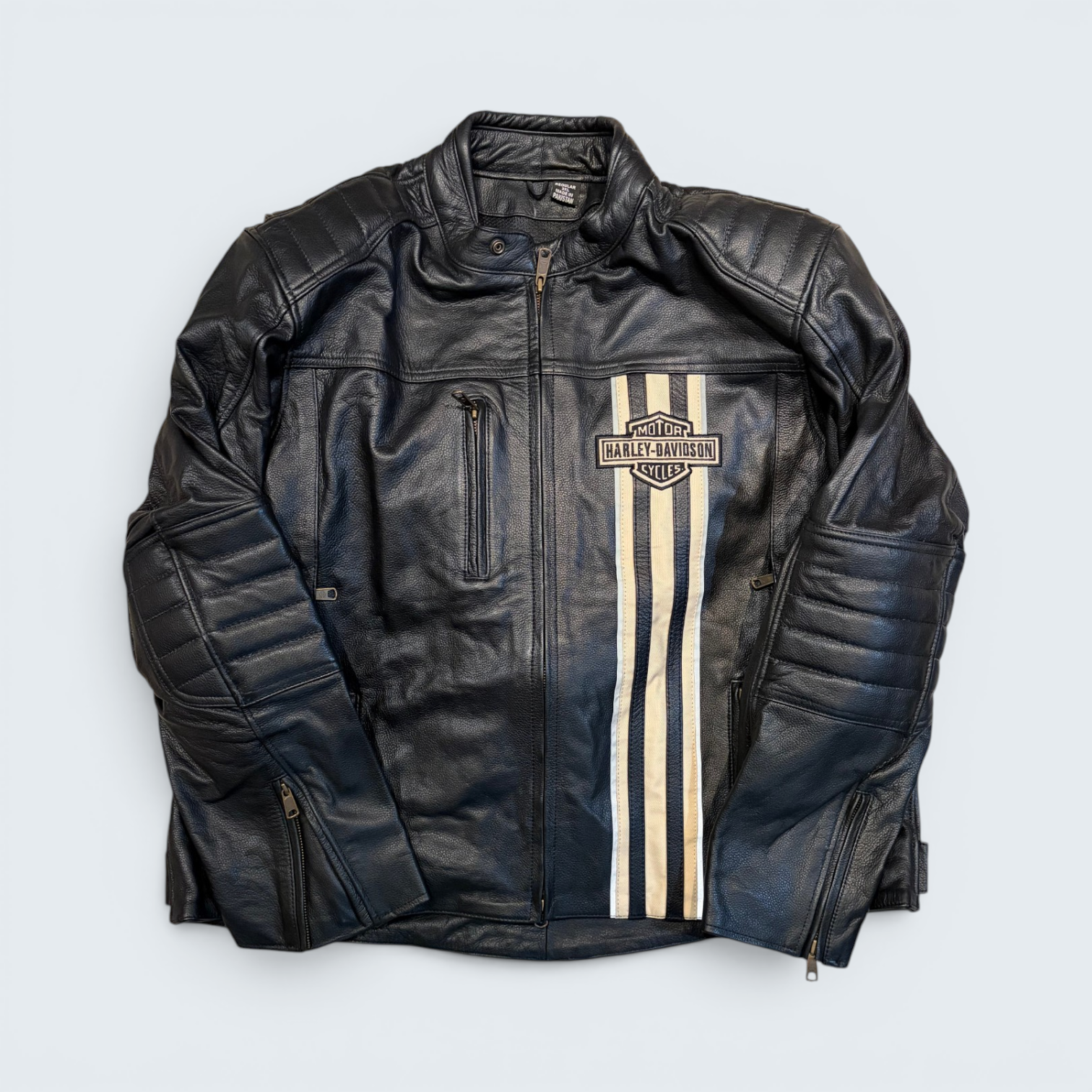 Harley-Davidson Leather Moto Jacket — Size 3XL