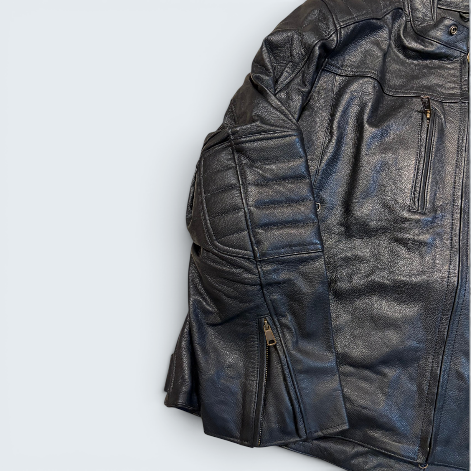 Harley-Davidson Leather Moto Jacket — Size 3XL