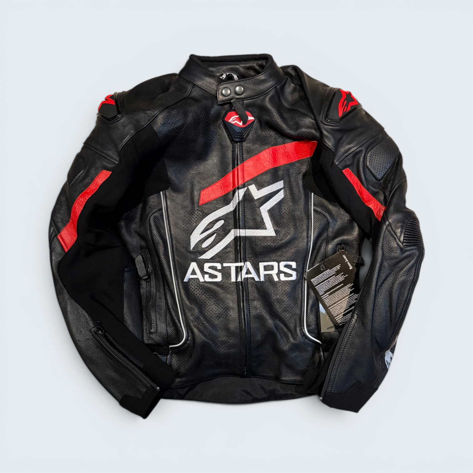 Alpinestars Supertech R Leather Moto Jacket — Size USA 50