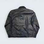 Leather Naturally Trucker-Style Leather Jacket — Size L