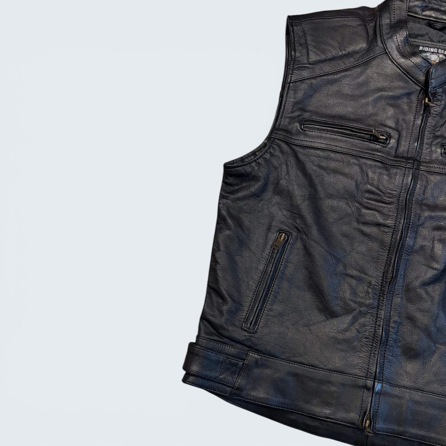 Harley-Davidson Riding Gear Leather Vest — Size L