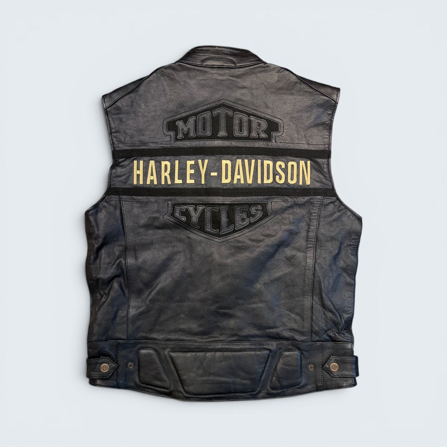 Harley-Davidson Riding Gear Leather Vest — Size L
