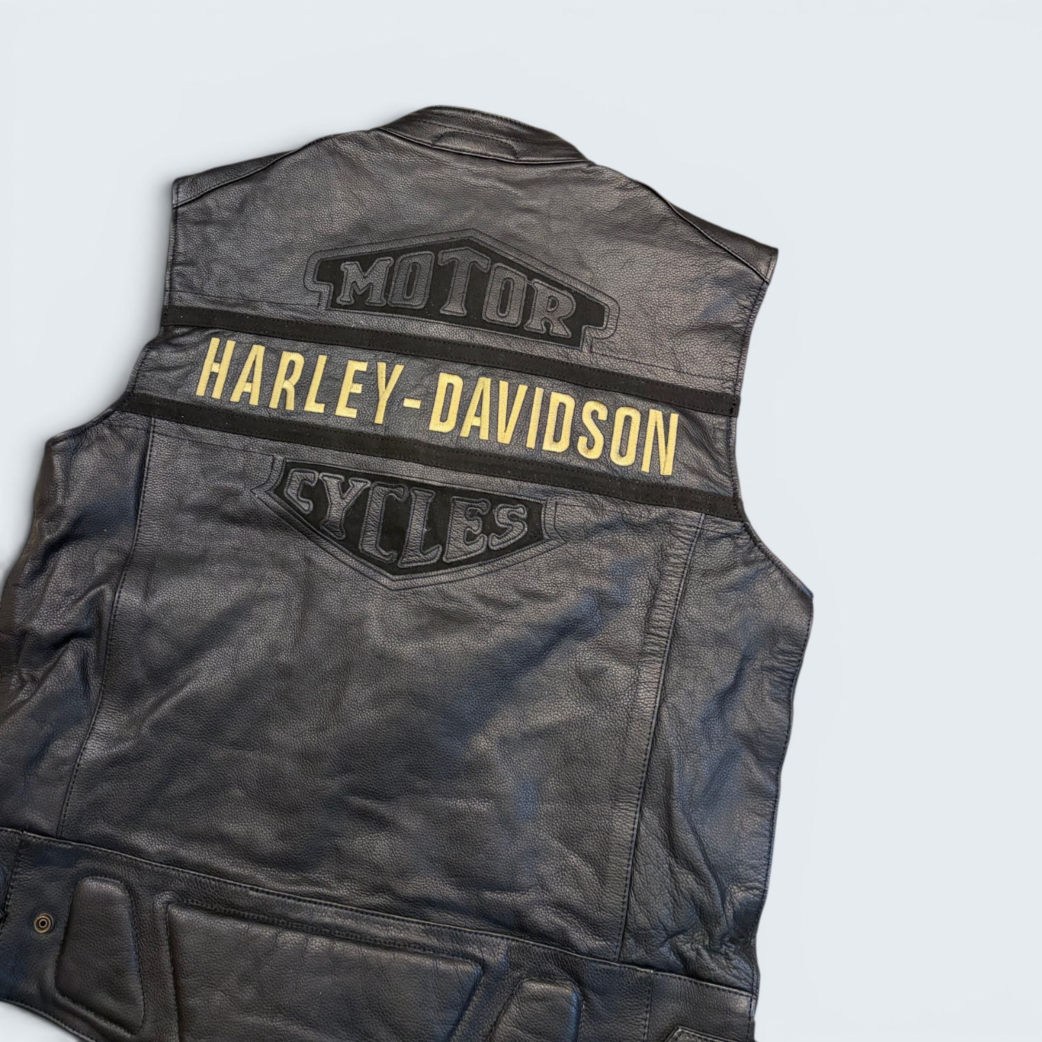 Harley-Davidson Riding Gear Leather Vest — Size L