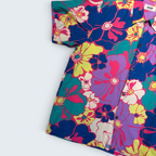 IPOP Boutique multicolour floral short-sleeve shirt — Size OS