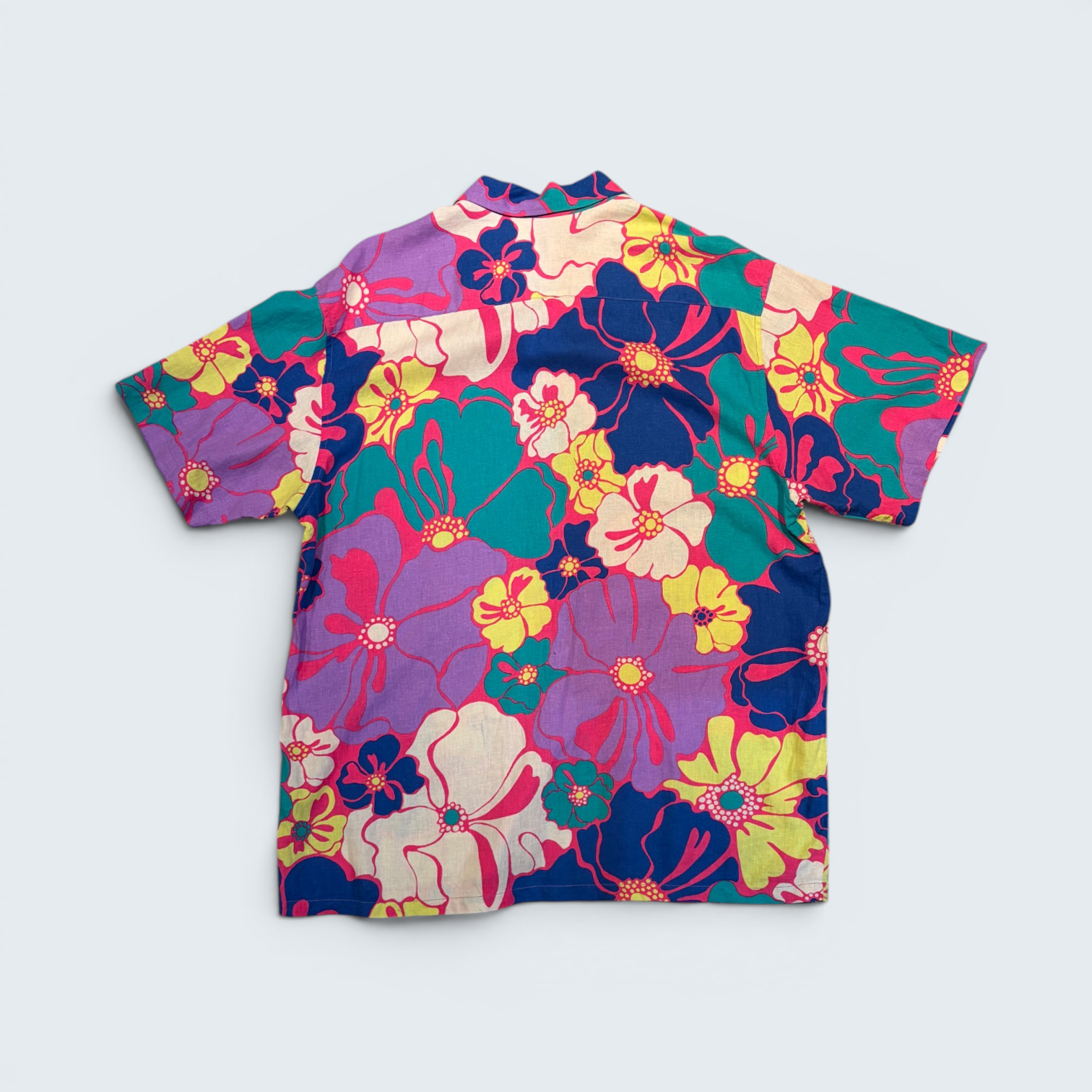 IPOP Boutique multicolour floral short-sleeve shirt — Size OS