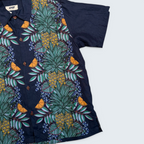 IPOP Boutique navy pineapple panel short-sleeve shirt — Size OS