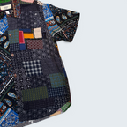 IPOP Boutique multicolour patchwork print short-sleeve shirt — Size OS