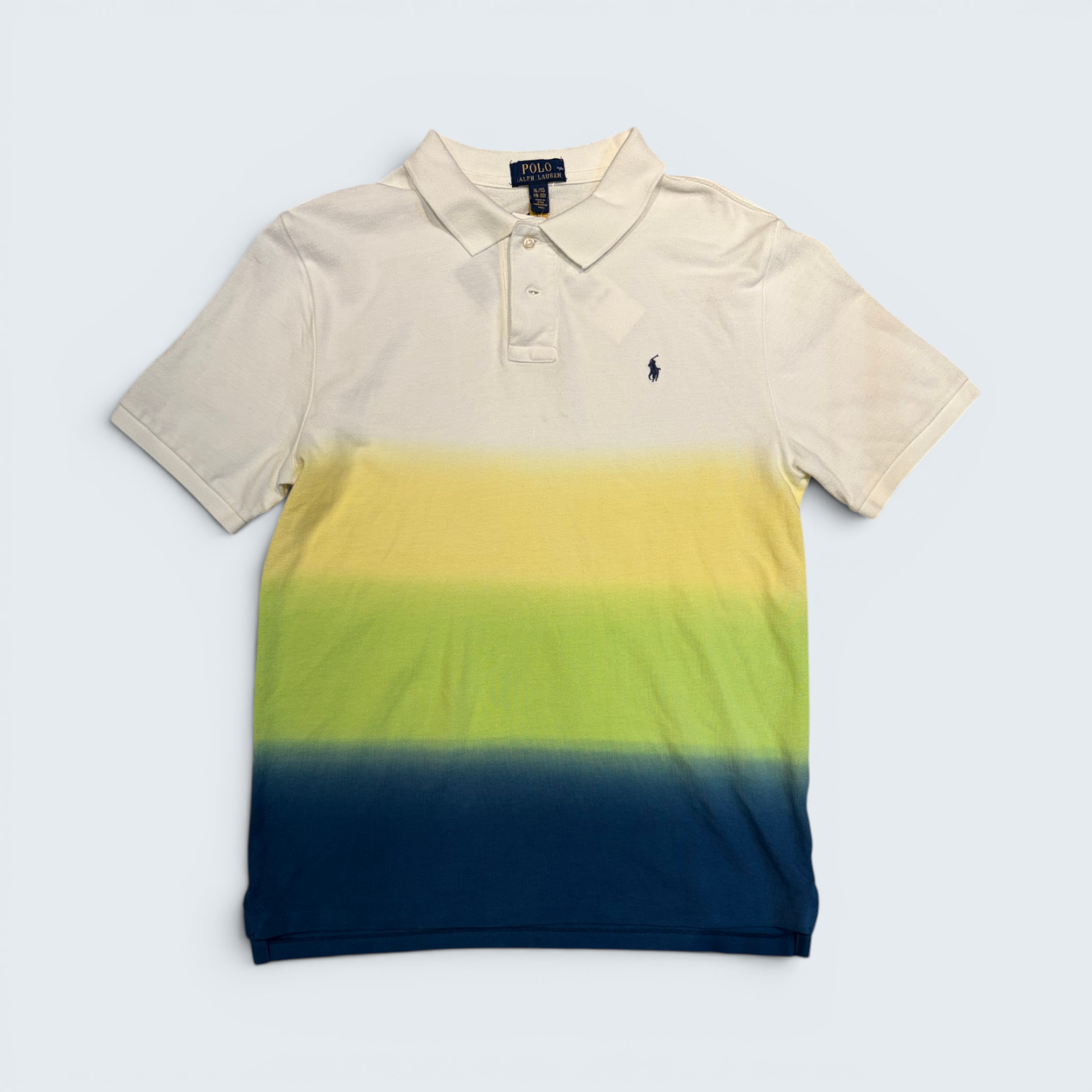 Polo Ralph Lauren Dip-Dye Piqué Polo Shirt — Size XL