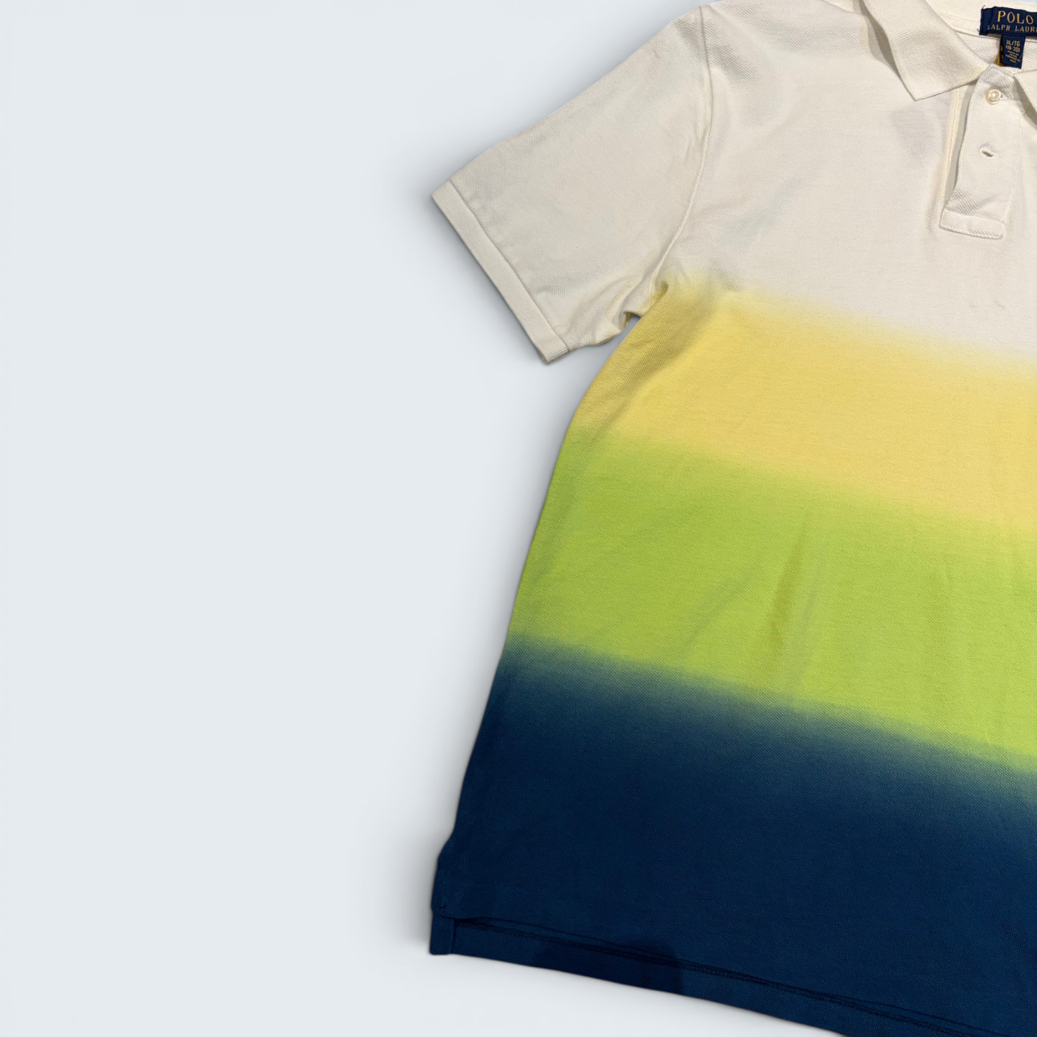 Polo Ralph Lauren Dip-Dye Piqué Polo Shirt — Size XL