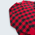 Polo Country Ralph Lauren red buffalo check long-sleeve polo — Size L