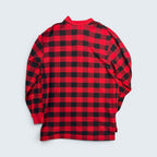Polo Country Ralph Lauren red buffalo check long-sleeve polo — Size L