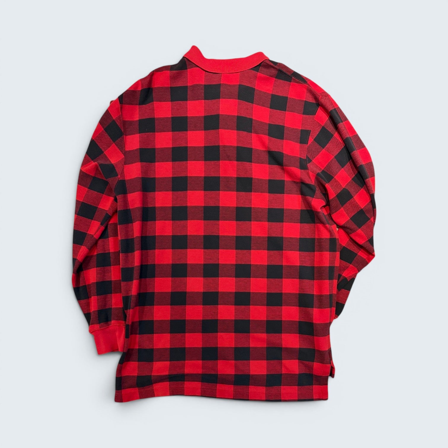 Polo Country Ralph Lauren red buffalo check long-sleeve polo — Size L