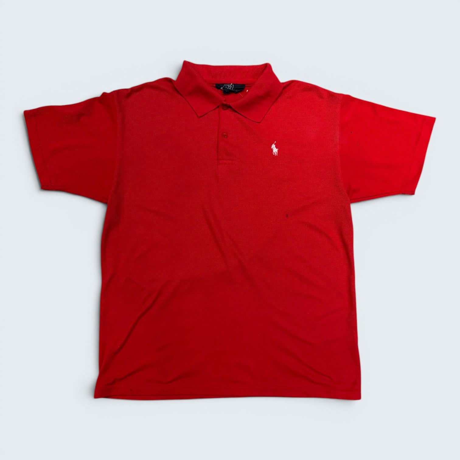Polo Ralph Lauren red short-sleeve polo — Size M