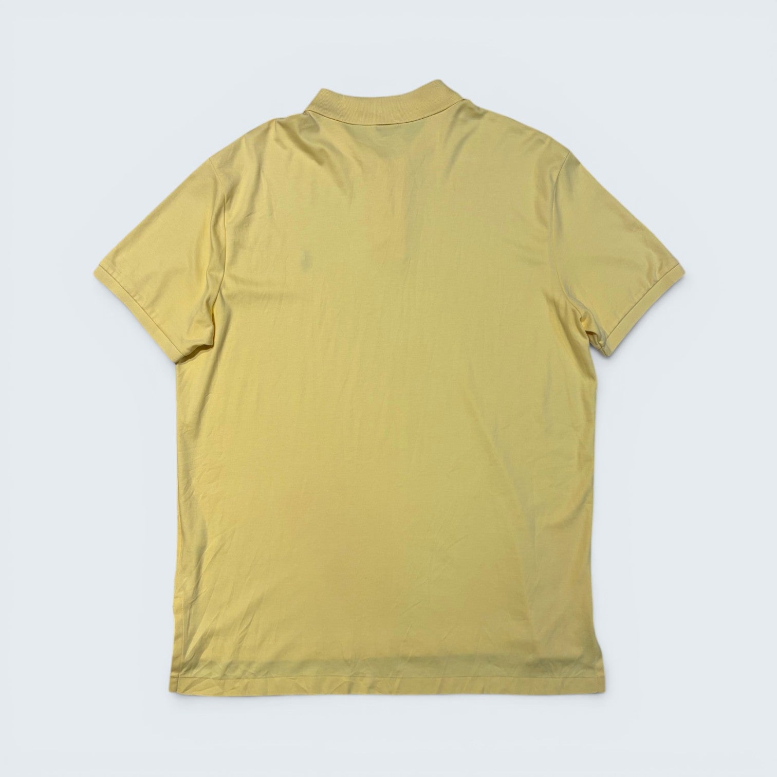 Polo Ralph Lauren pale yellow fine knit short-sleeve polo — Size XL