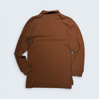 Polo by Ralph Lauren brown long-sleeve polo — Size L (16/18)