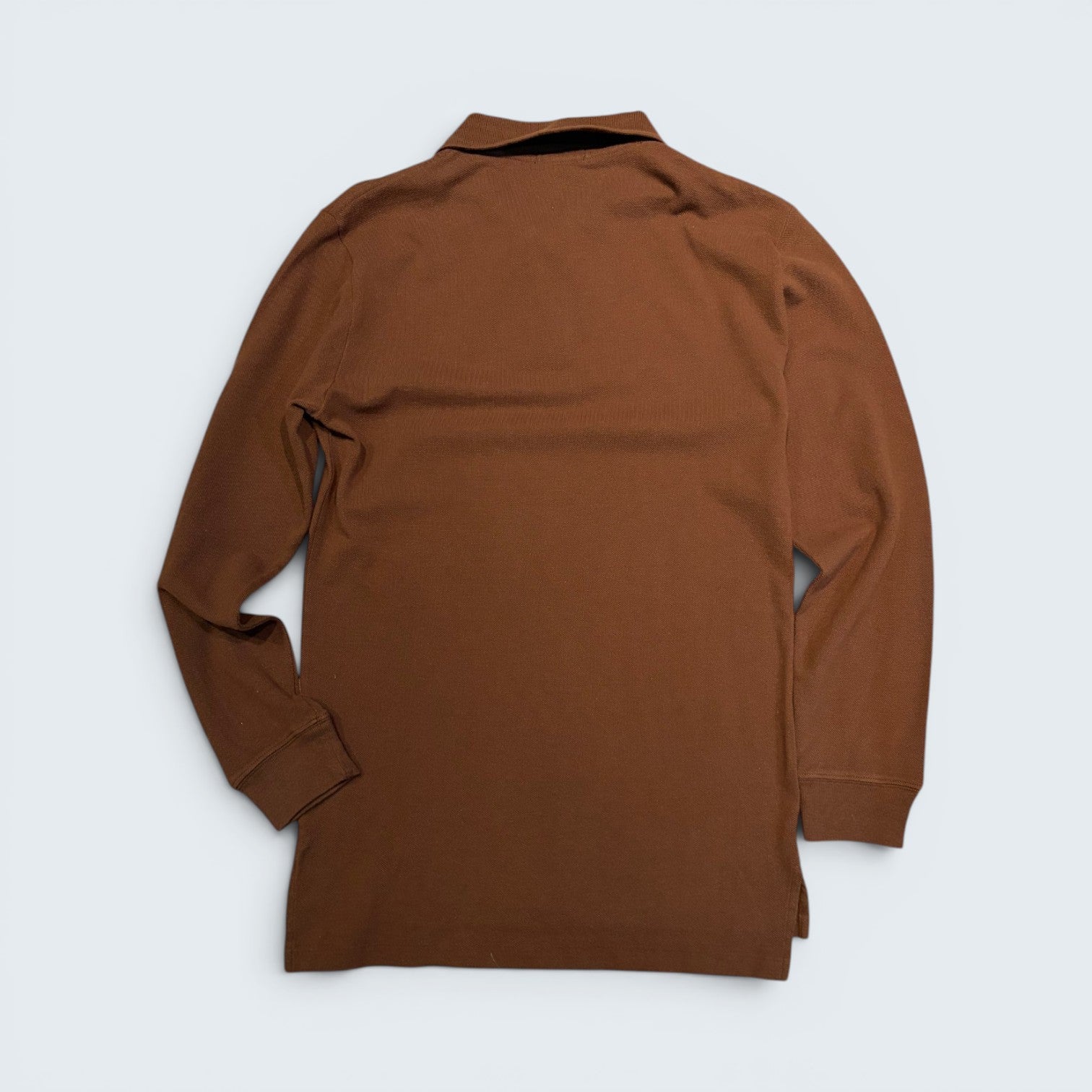 Polo by Ralph Lauren brown long-sleeve polo — Size L (16/18)
