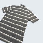 Polo by Ralph Lauren grey striped short-sleeve polo — Size S