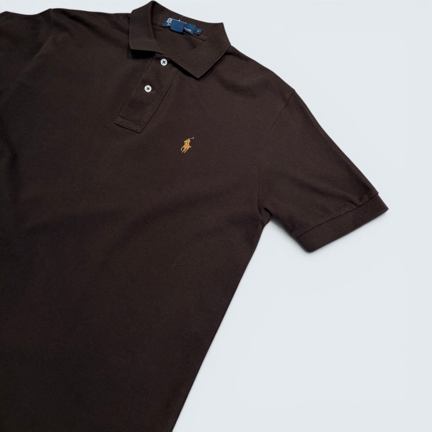 Polo by Ralph Lauren dark brown short-sleeve polo — Size S