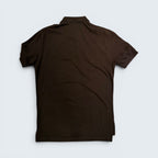 Polo by Ralph Lauren dark brown short-sleeve polo — Size S