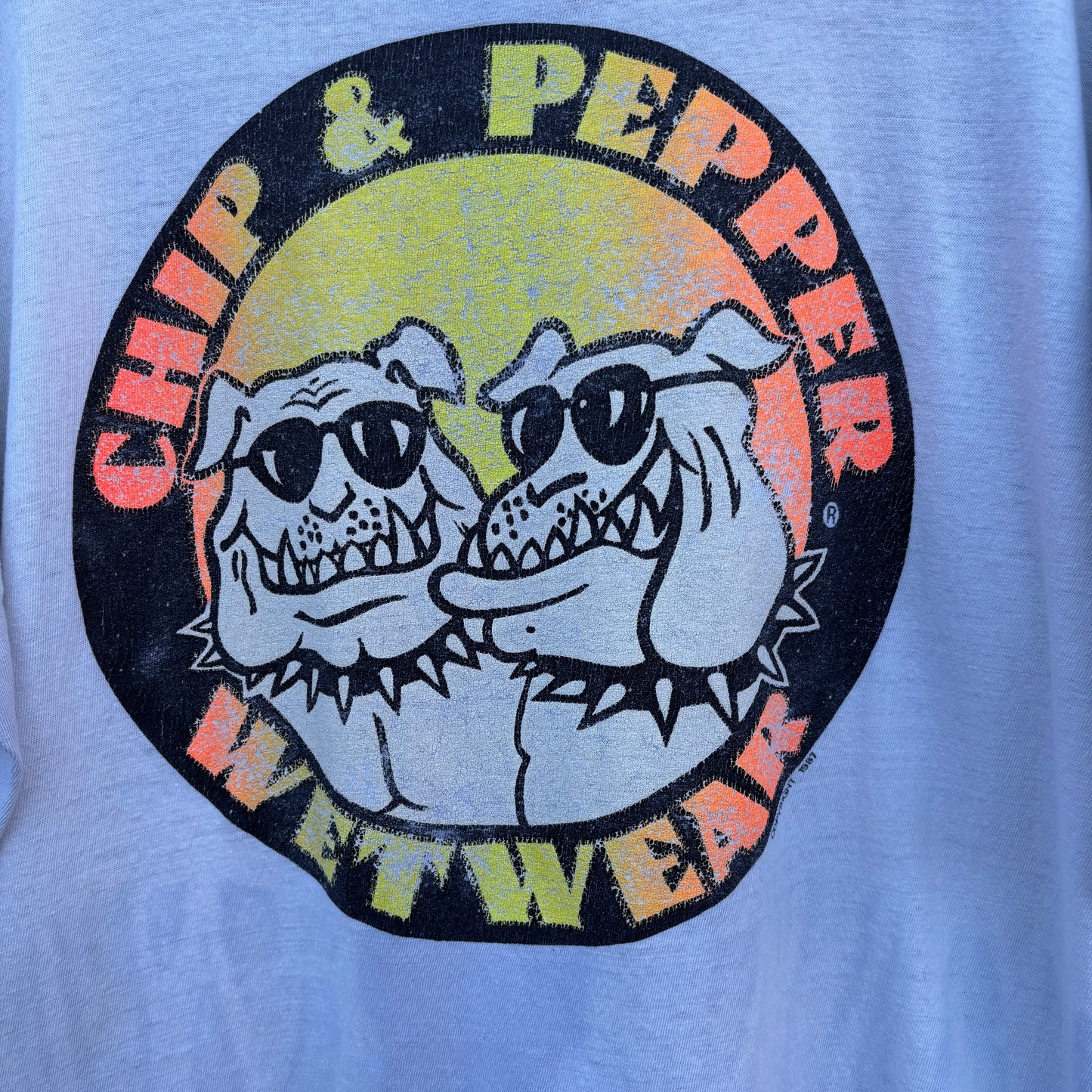 Chip and Pepper "WETWEAR" 1987 Tee