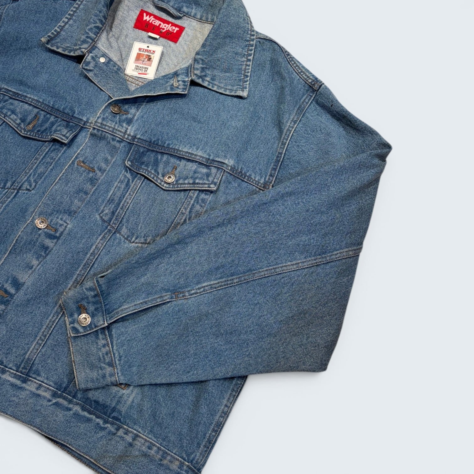 Wrangler Hero Denim Trucker Jacket — 3X