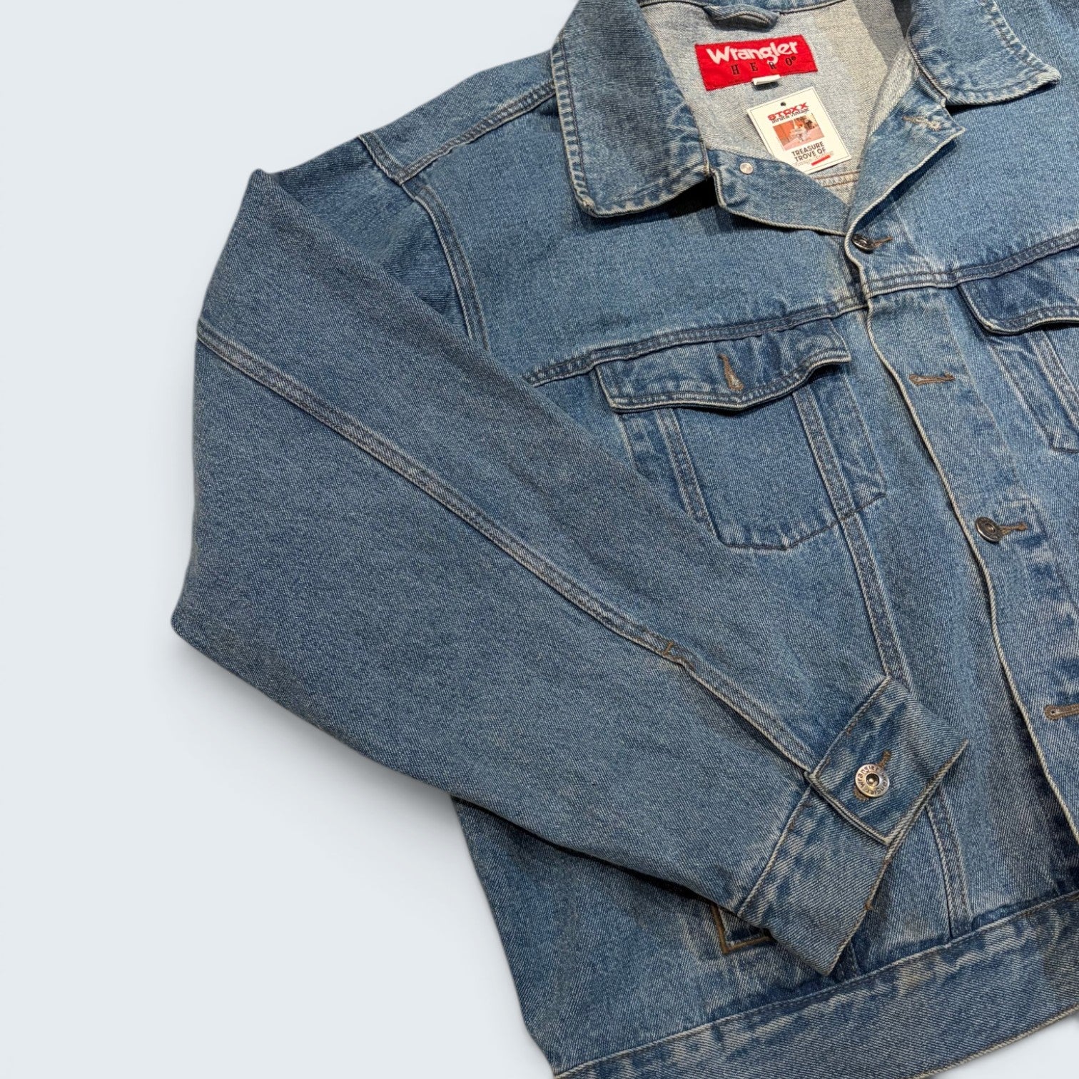 Wrangler Hero Denim Trucker Jacket — 3X