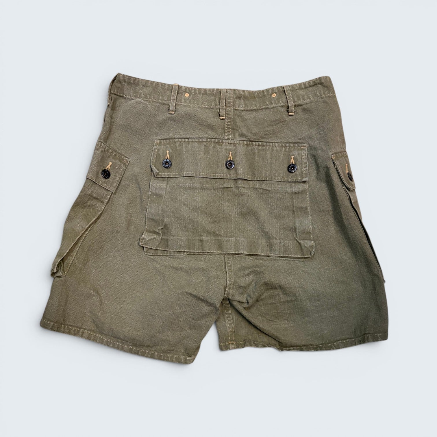 Buzz Rickson & Co. Olive Military Cargo Shorts