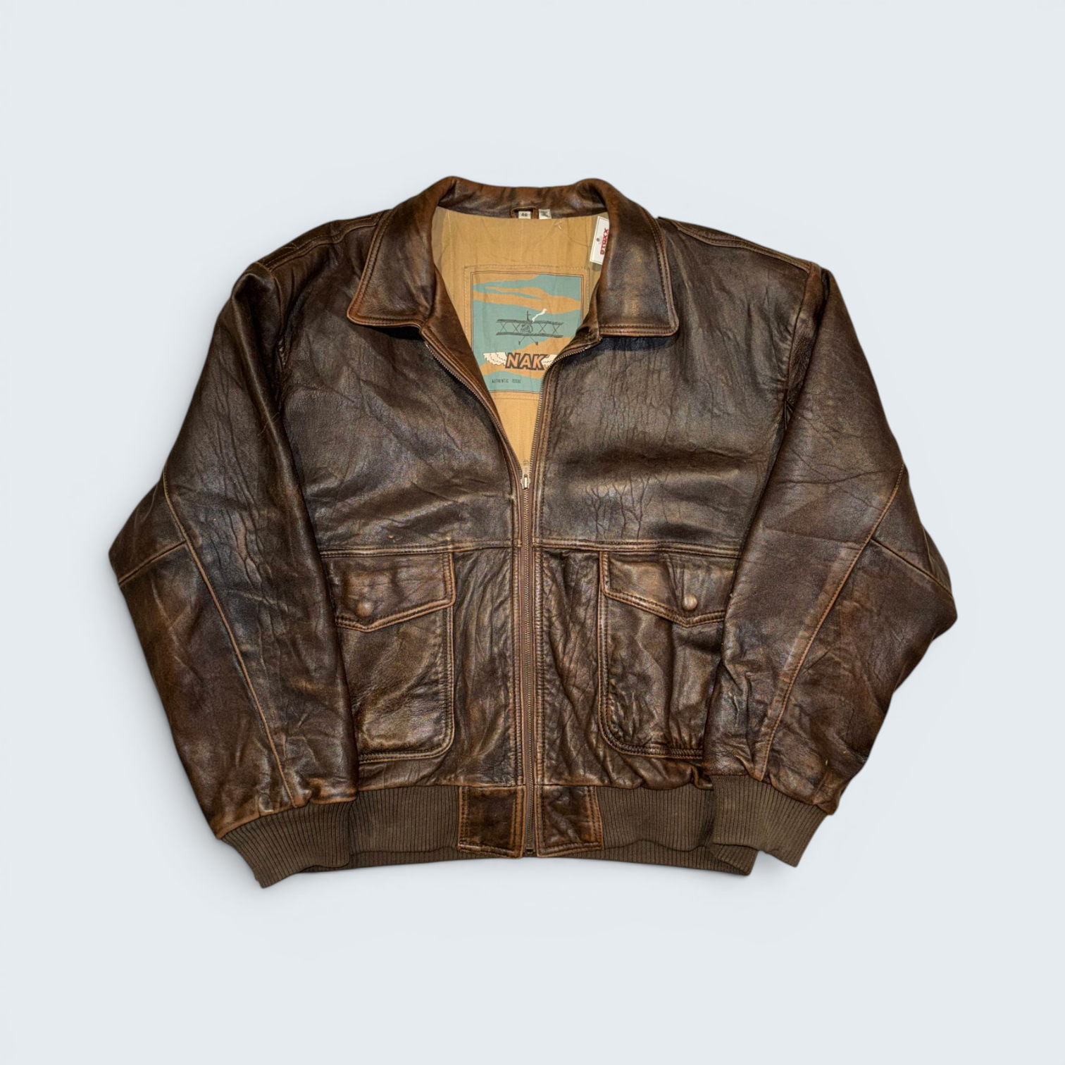 Nak Brown Leather Jacket