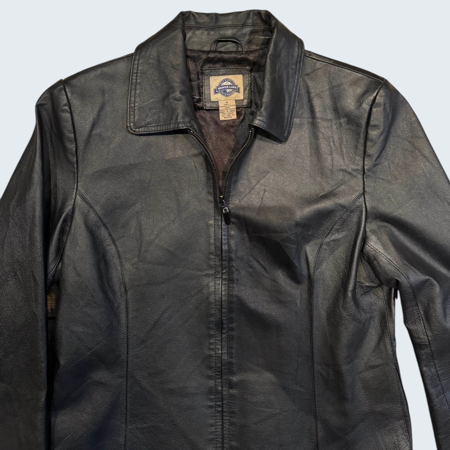 Shaver Lake M Black Leather Jacket