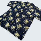 Stoxx Navy Palm Tree Camp Collar Shirt — Size M