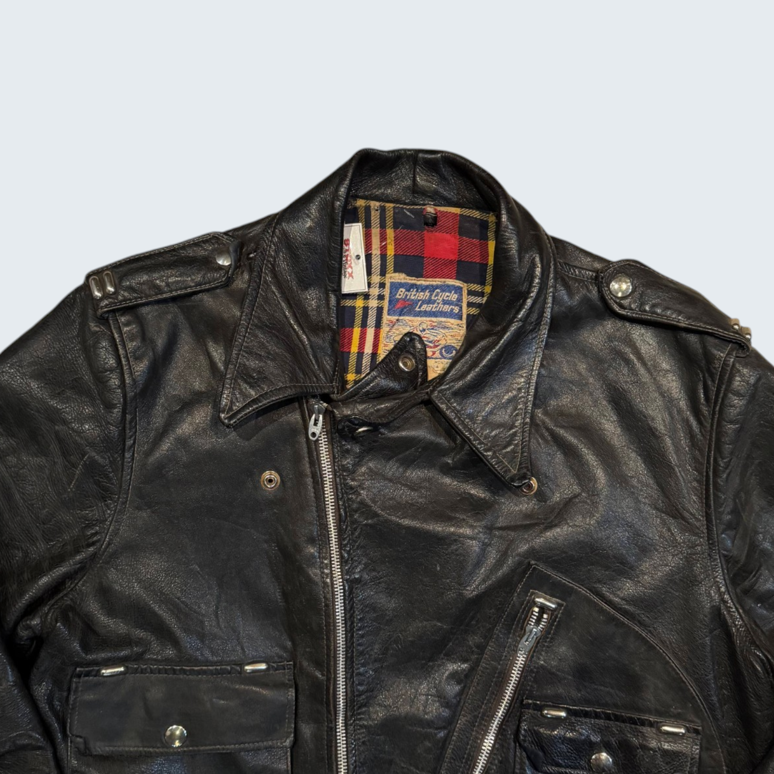 British Cycle Black Leather Jacket