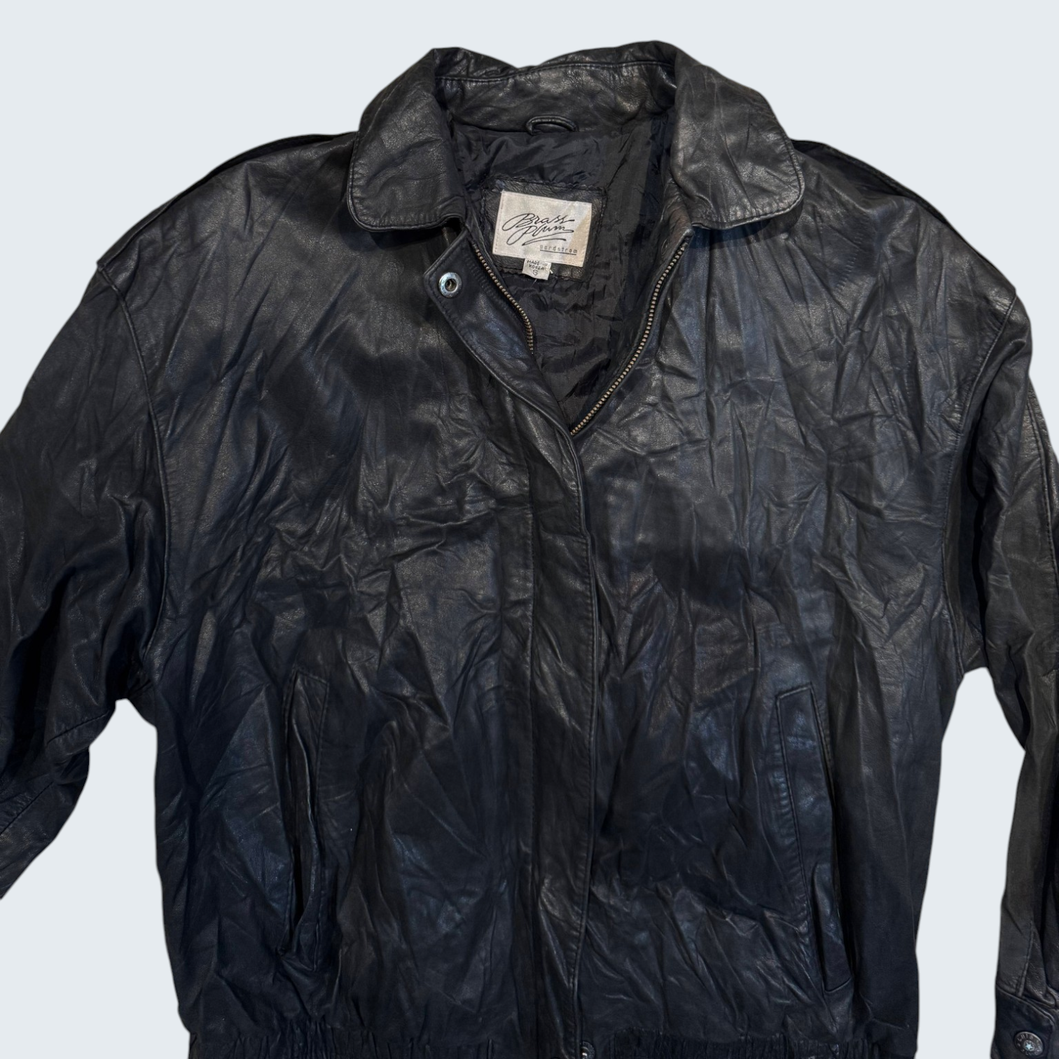Brass Plum Nordstrom S Black Leather Jacket