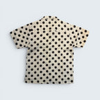 Stoxx Cream Polka Dot Camp Collar Shirt — Size M