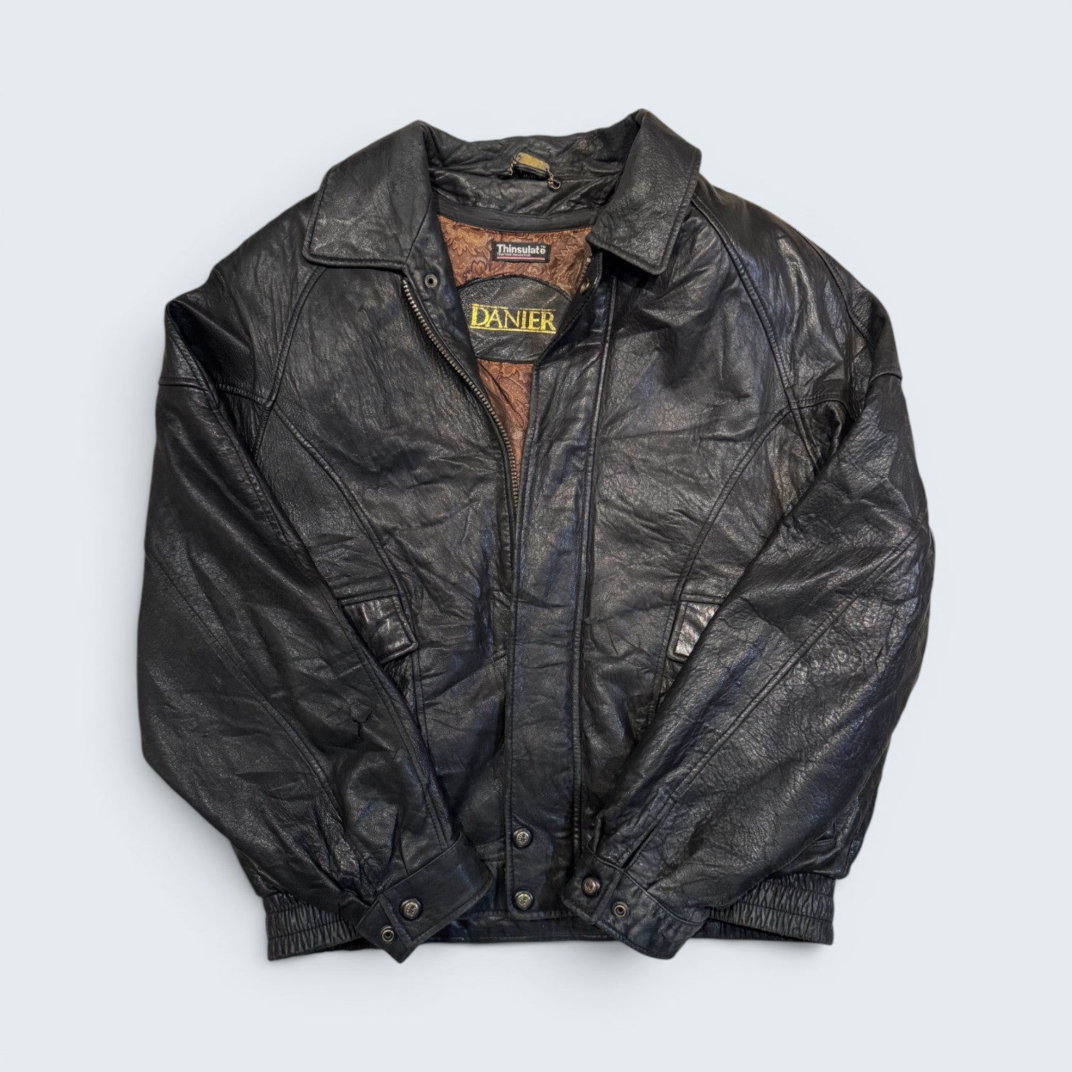 Danier Thinsulate M Black Leather Jacket