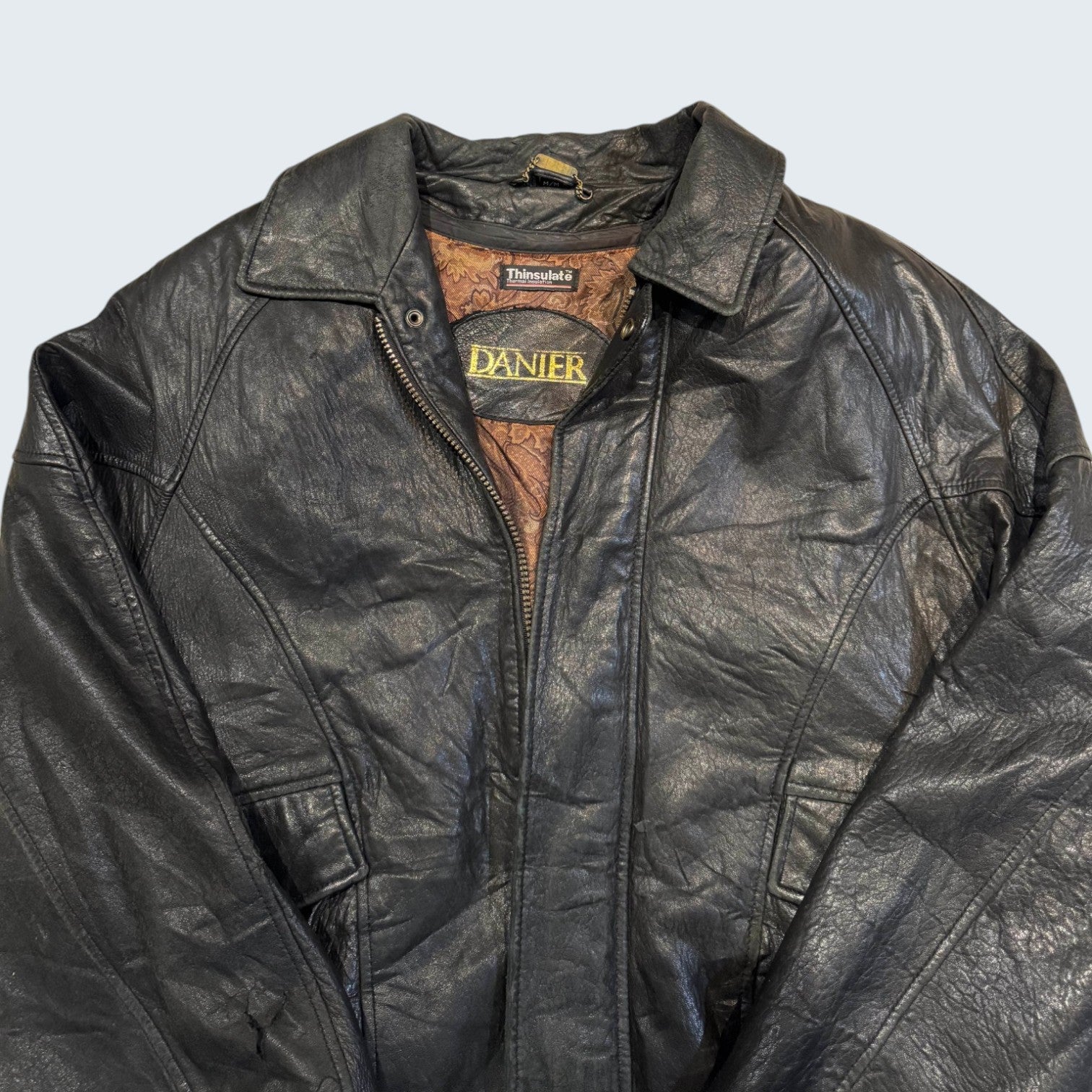 Danier Thinsulate M Black Leather Jacket