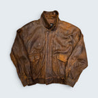 Winlit XL Brown Leather Jacket