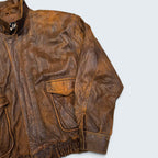 Winlit XL Brown Leather Jacket