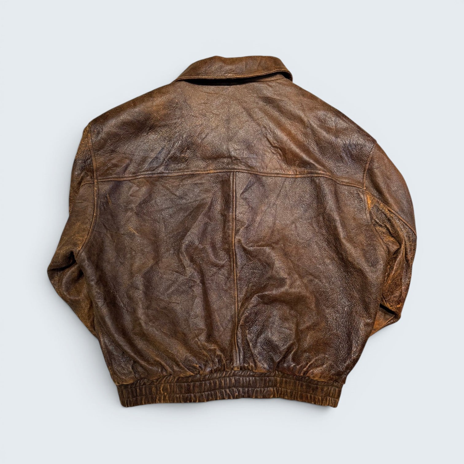 Winlit XL Brown Leather Jacket