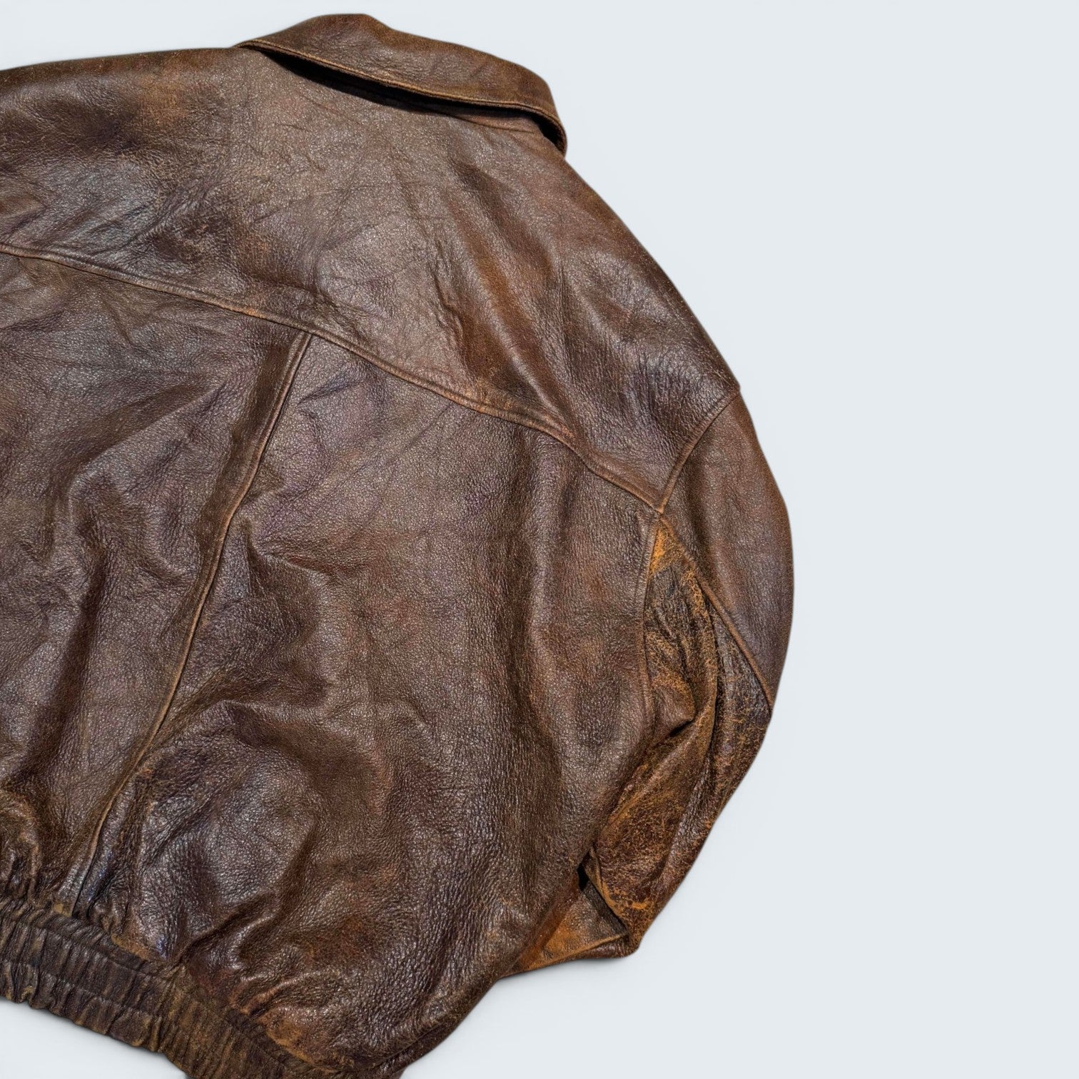 Winlit XL Brown Leather Jacket