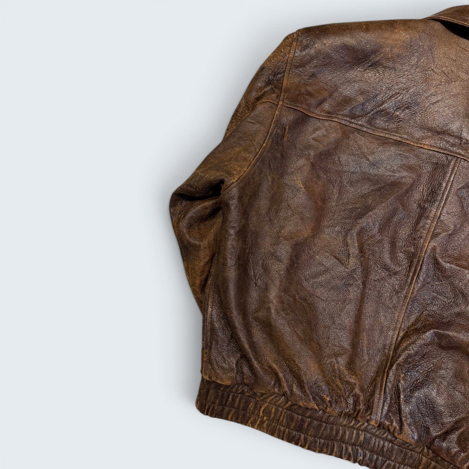 Winlit XL Brown Leather Jacket