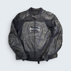 Shift XL Black Biker Leather Jacket