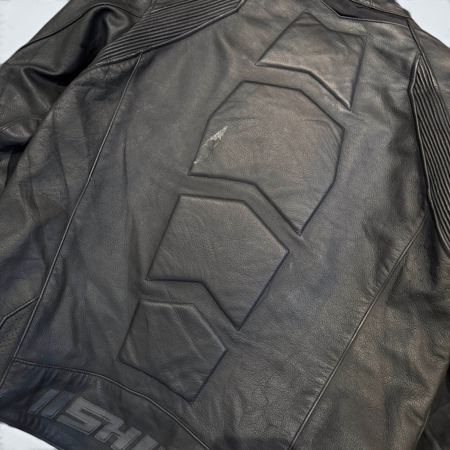 Shift XL Black Biker Leather Jacket