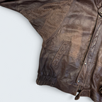 Untitled M Brown Leather Jacket