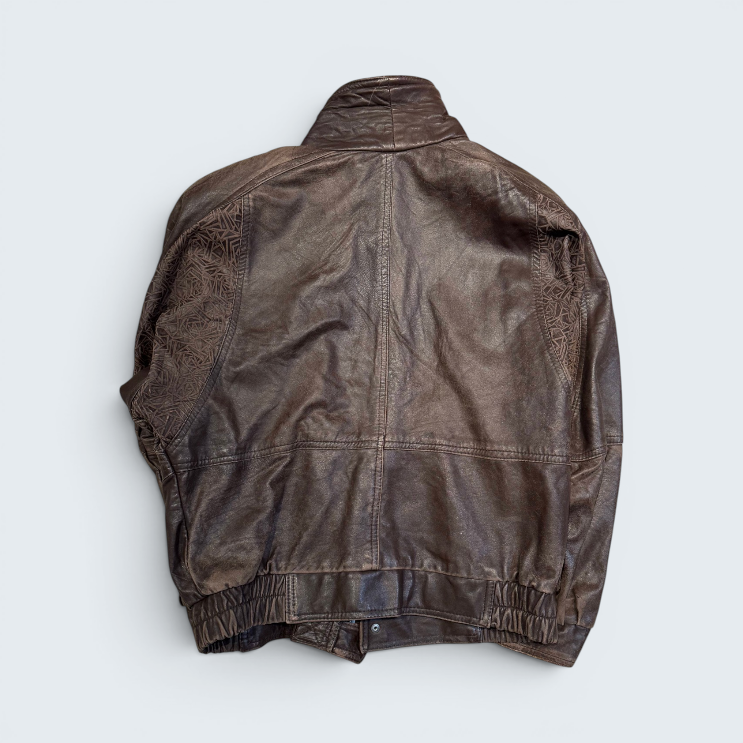 Untitled M Brown Leather Jacket
