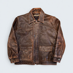 Carroll Original Wear XS Brown Leather Jacket