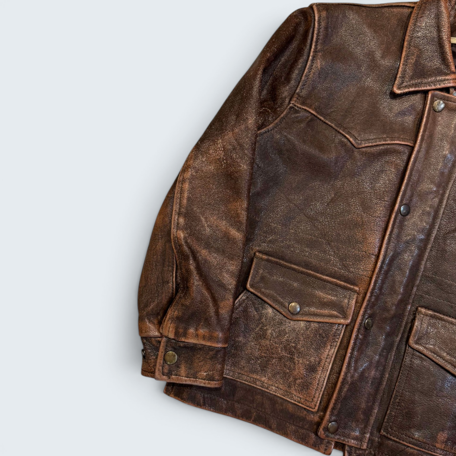 Carroll Original Wear XS Brown Leather Jacket