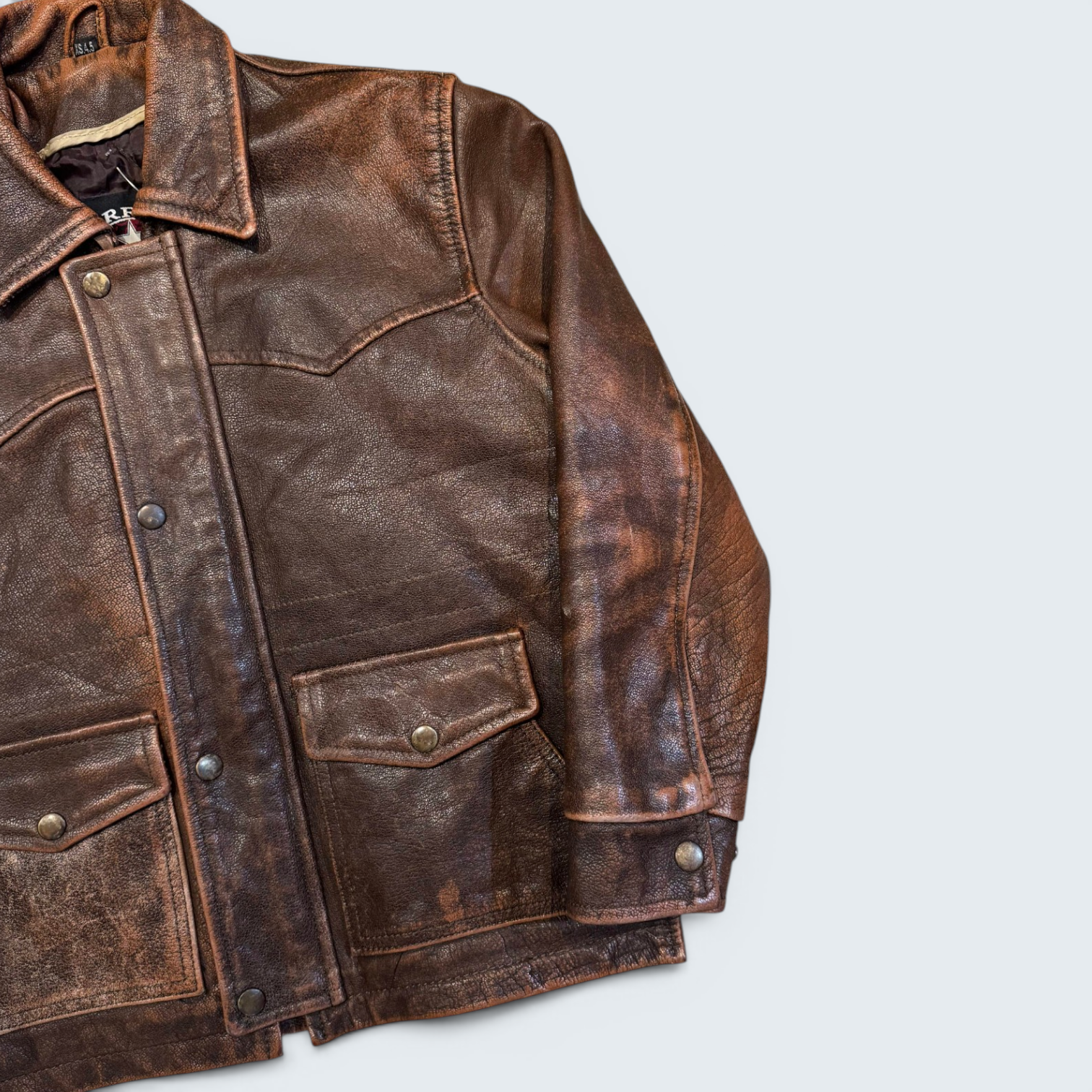 Carroll Original Wear XS Brown Leather Jacket