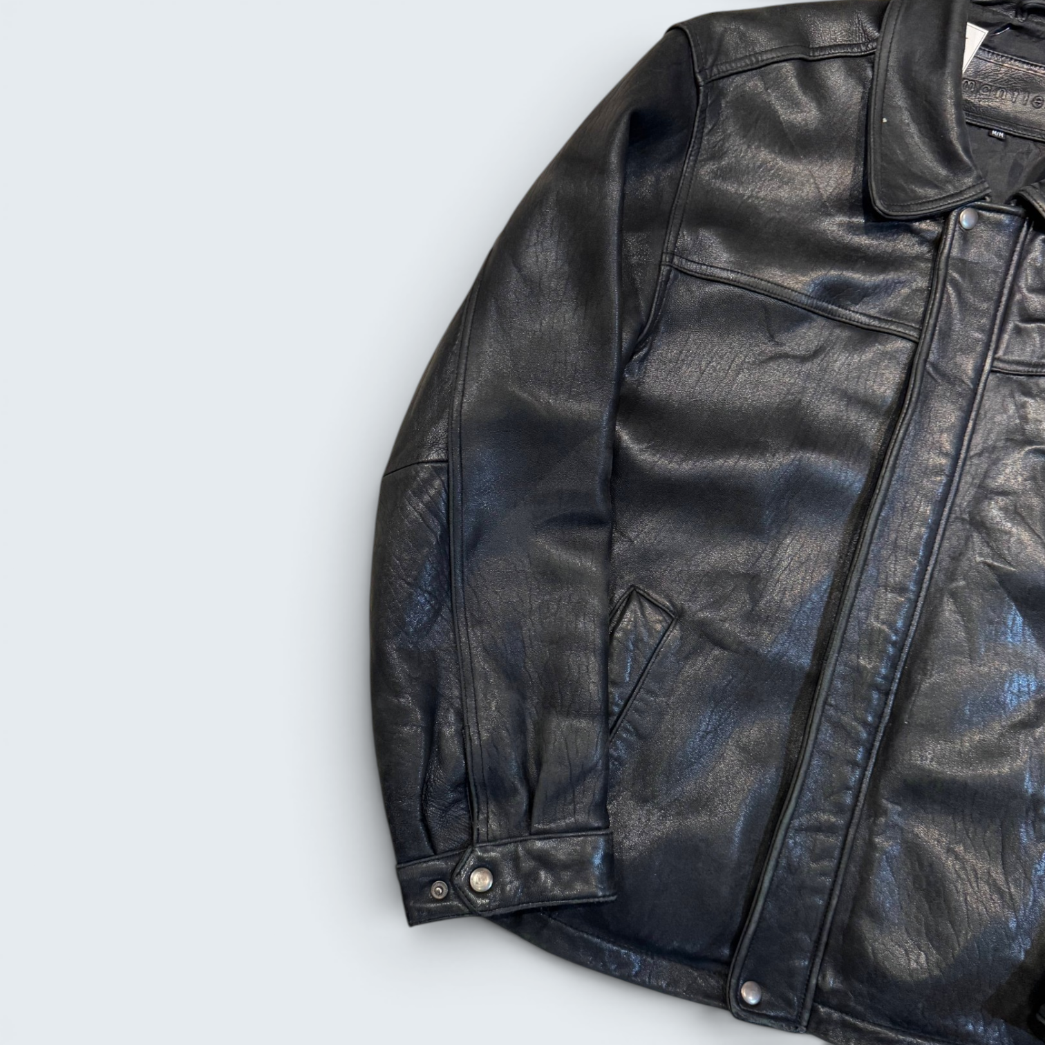 Mantles M Black Leather Jacket
