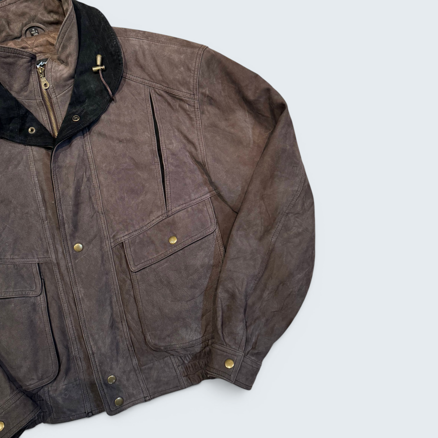 Montanaco M Brown Leather Jacket