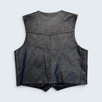 Z1R Apparel 48 Black Leather Biker Vest